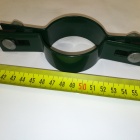 Хомут металлический прямой для столба круглого сечения 60мм (RAL6005)