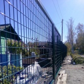 Забор 3д- монтаж в пригороде Хабаровска.400