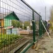 Забор 3д- монтаж в пригороде Хабаровска.395